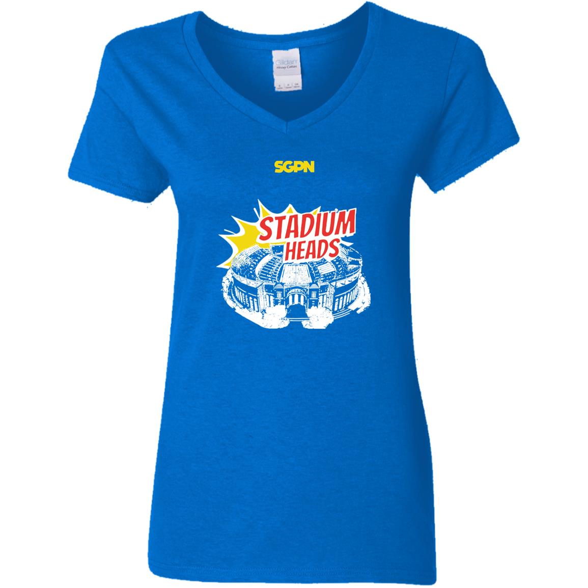 Stadium Heads - Ladies' 5.3 oz. V-Neck T-Shirt