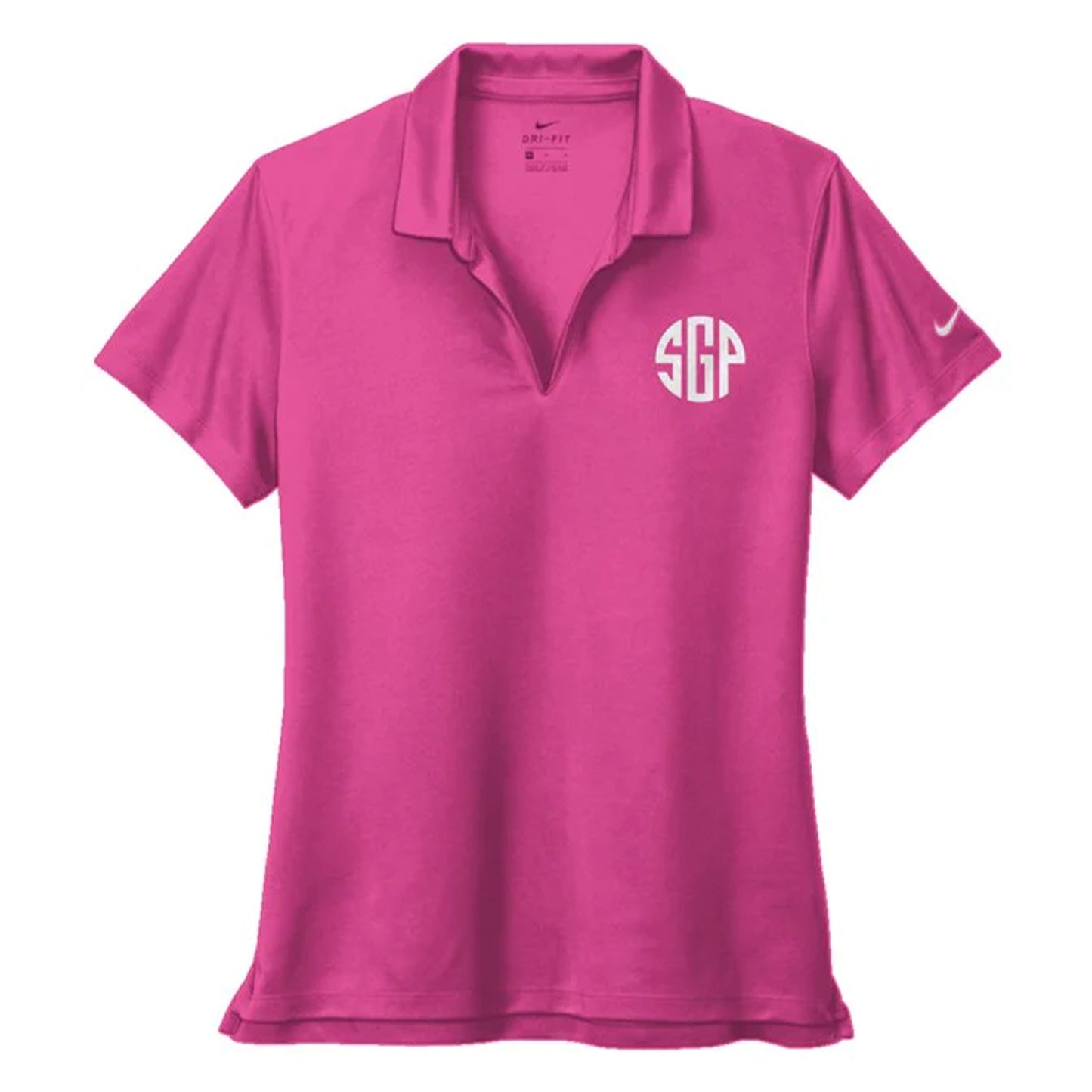 SGP - Nike Ladies Dri-FIT Micro Pique 2.0 Polo (White Logo)