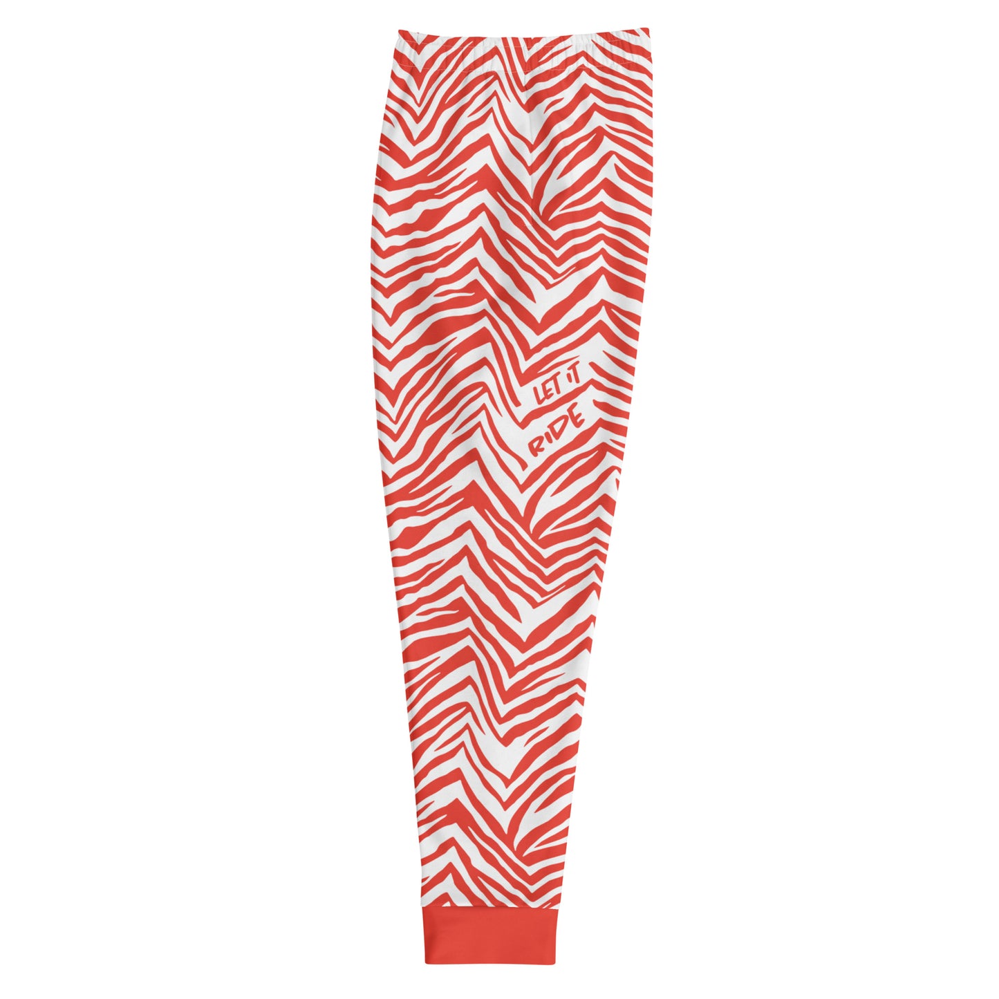 SGPN - Let it Ride - Zebra Stripe Men's Joggers (Red)