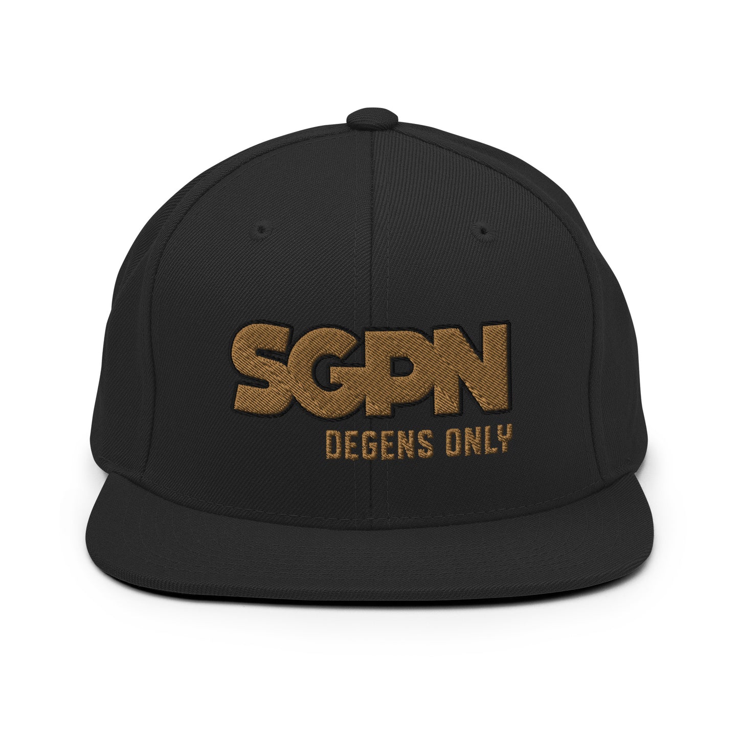 SGPN - Degens Only edition - Snapback Hat (2 thread color)