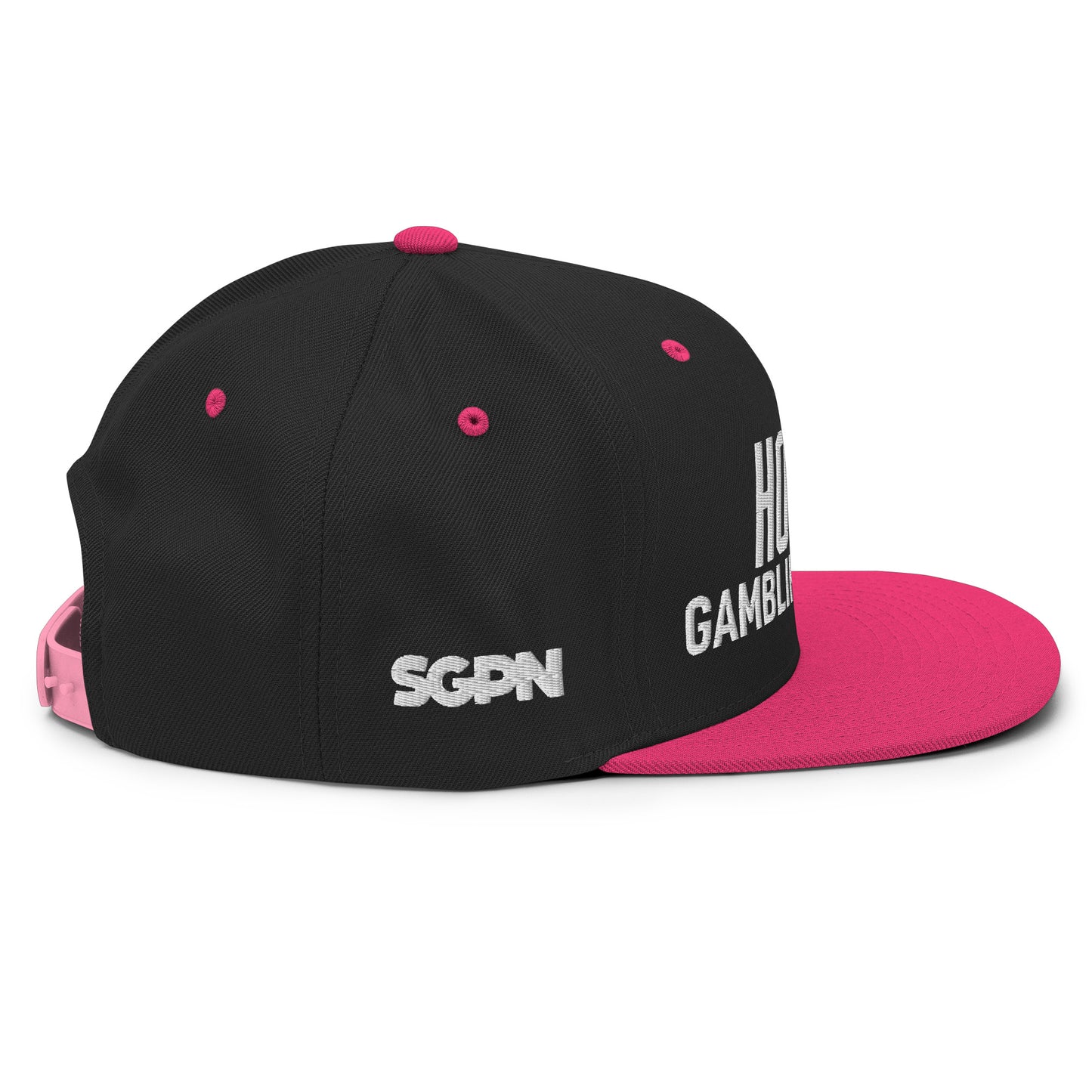 Hockey Gambling Podcast - Snapback Hat (White Logo)