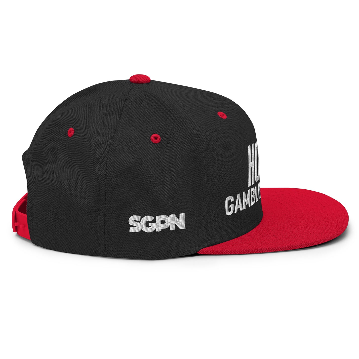 Hockey Gambling Podcast - Snapback Hat (White Logo)