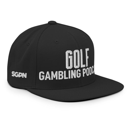 Golf Gambling Podcast - Snapback Hat (White Logo)