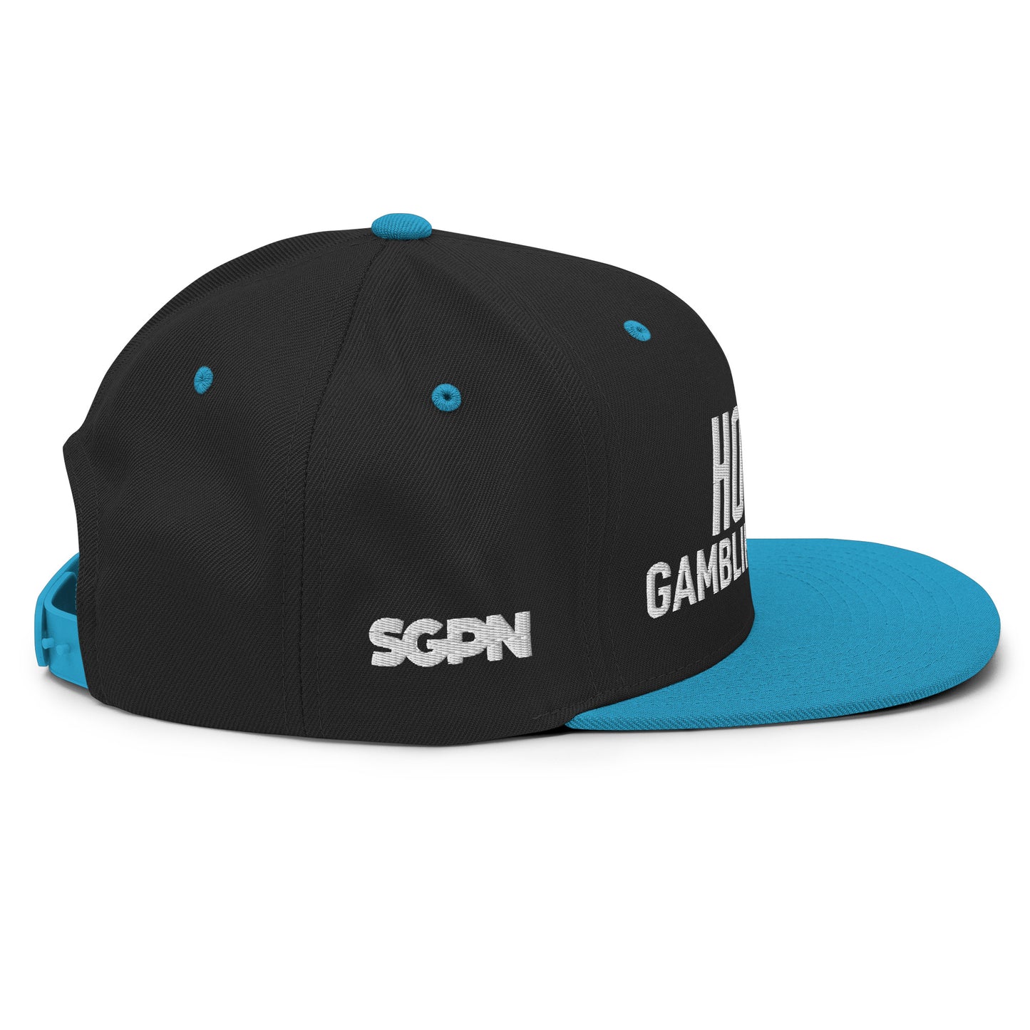 Hockey Gambling Podcast - Snapback Hat (White Logo)