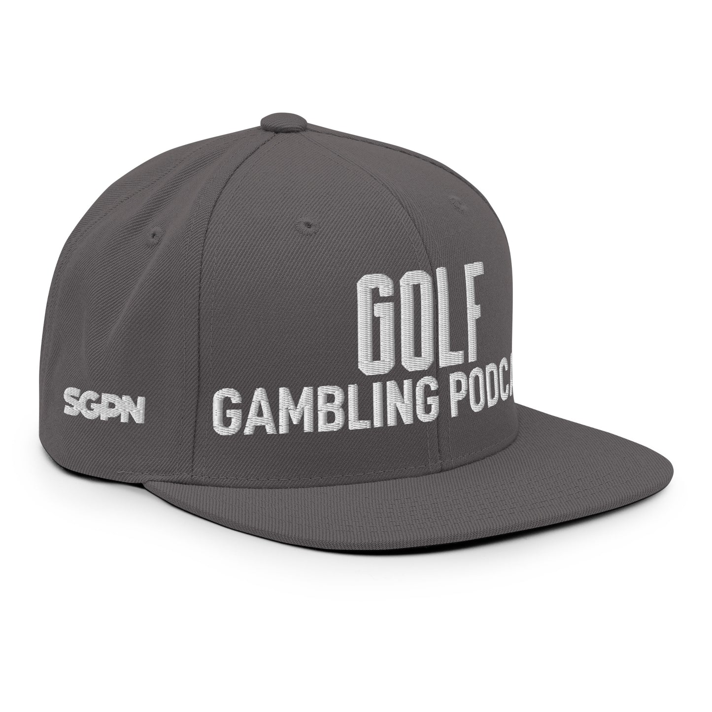 Golf Gambling Podcast - Snapback Hat (White Logo)