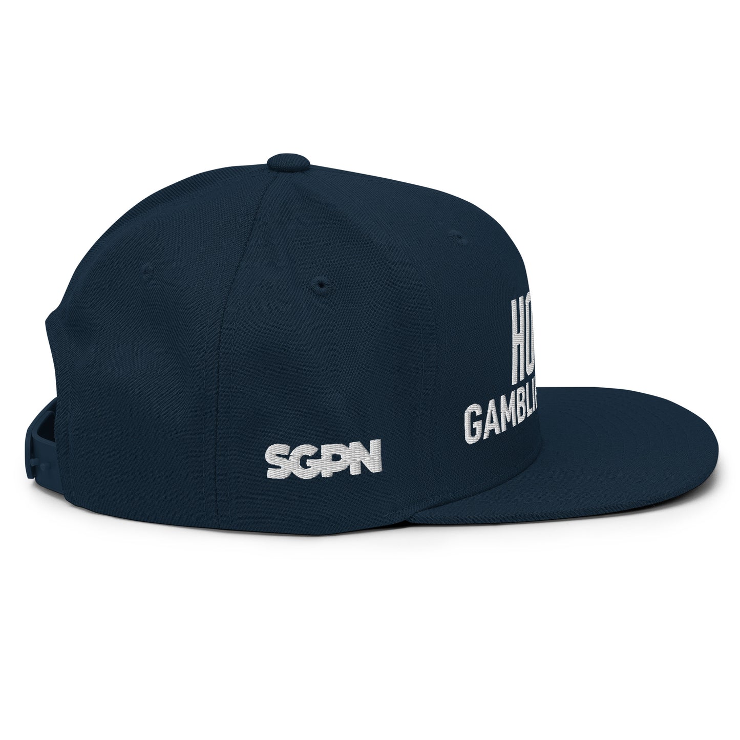 Hockey Gambling Podcast - Snapback Hat (White Logo)
