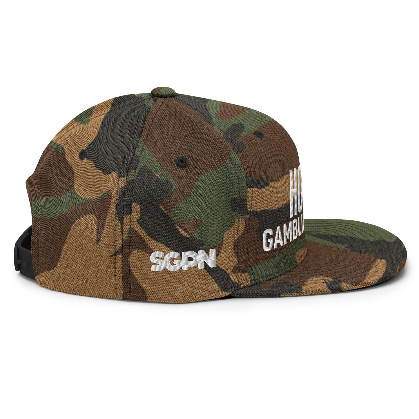 Hockey Gambling Podcast - Snapback Hat (White Logo)