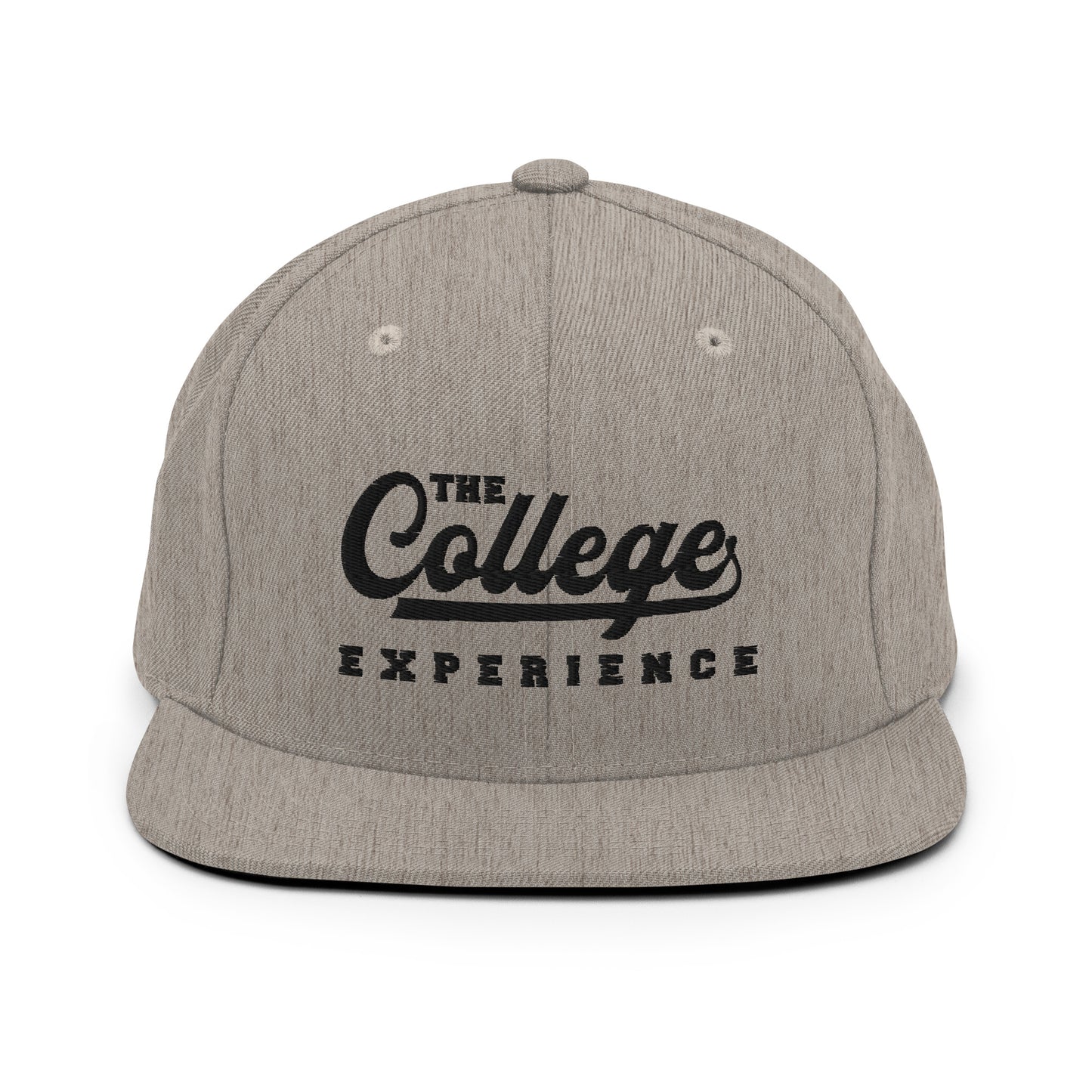 The College Experience - Snapback Hat (Black Logo)