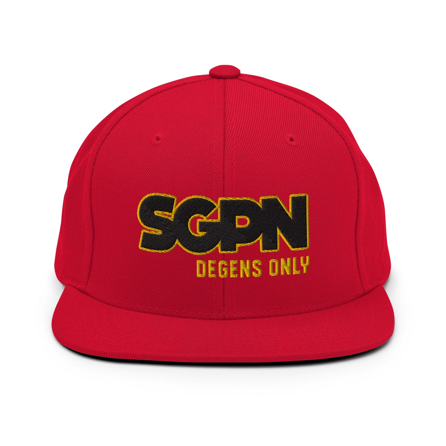 SGPN - Degens Only edition - Snapback Hat (2 thread color)