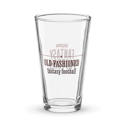 Old-Fashioned Football Podcast - SGPN Fantasy Football - Shaker pint glass