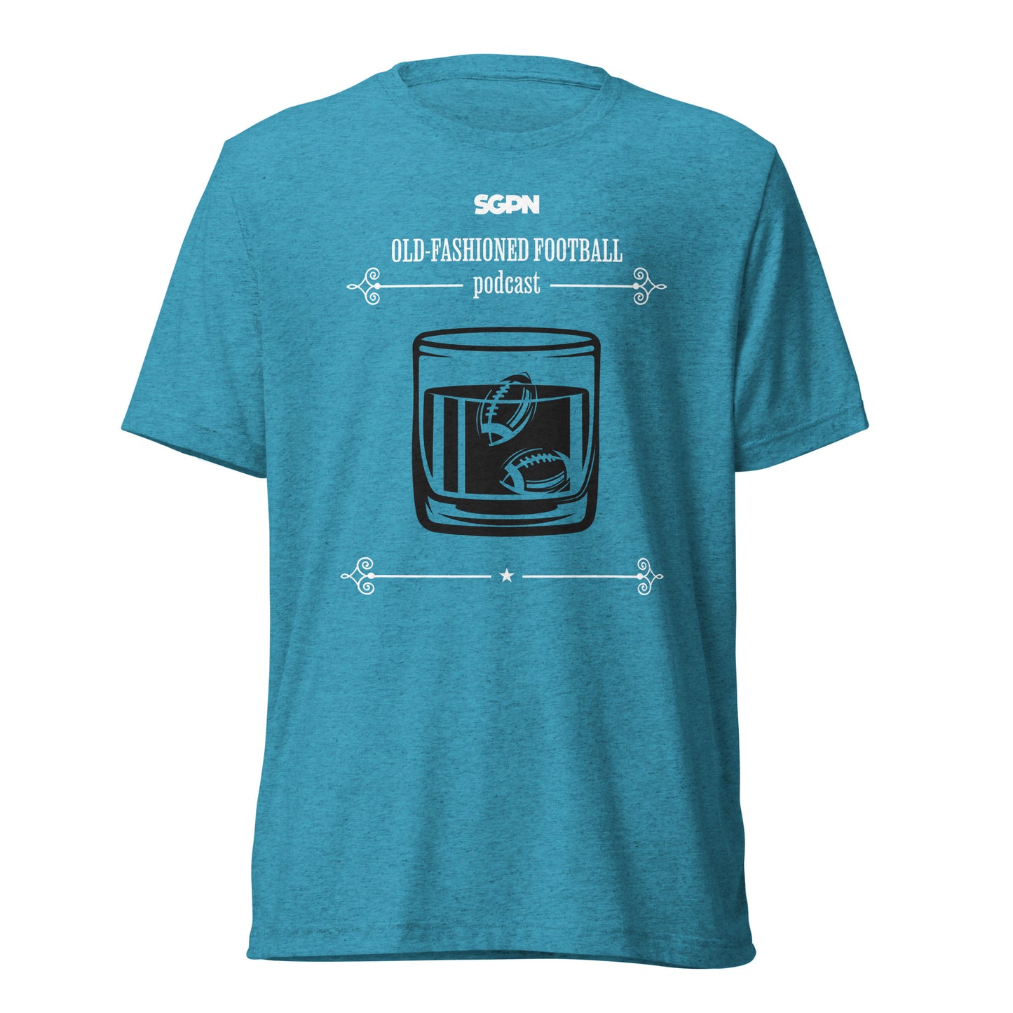 Old-Fashioned Football Podcast - SGPN Fantasy Football (Black/Red) - Short sleeve t-shirt