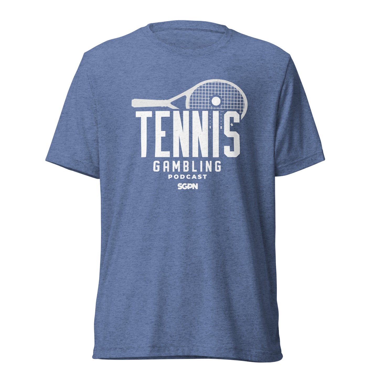 Tennis Gambling Podcast - Short sleeve t-shirt (White Logo)