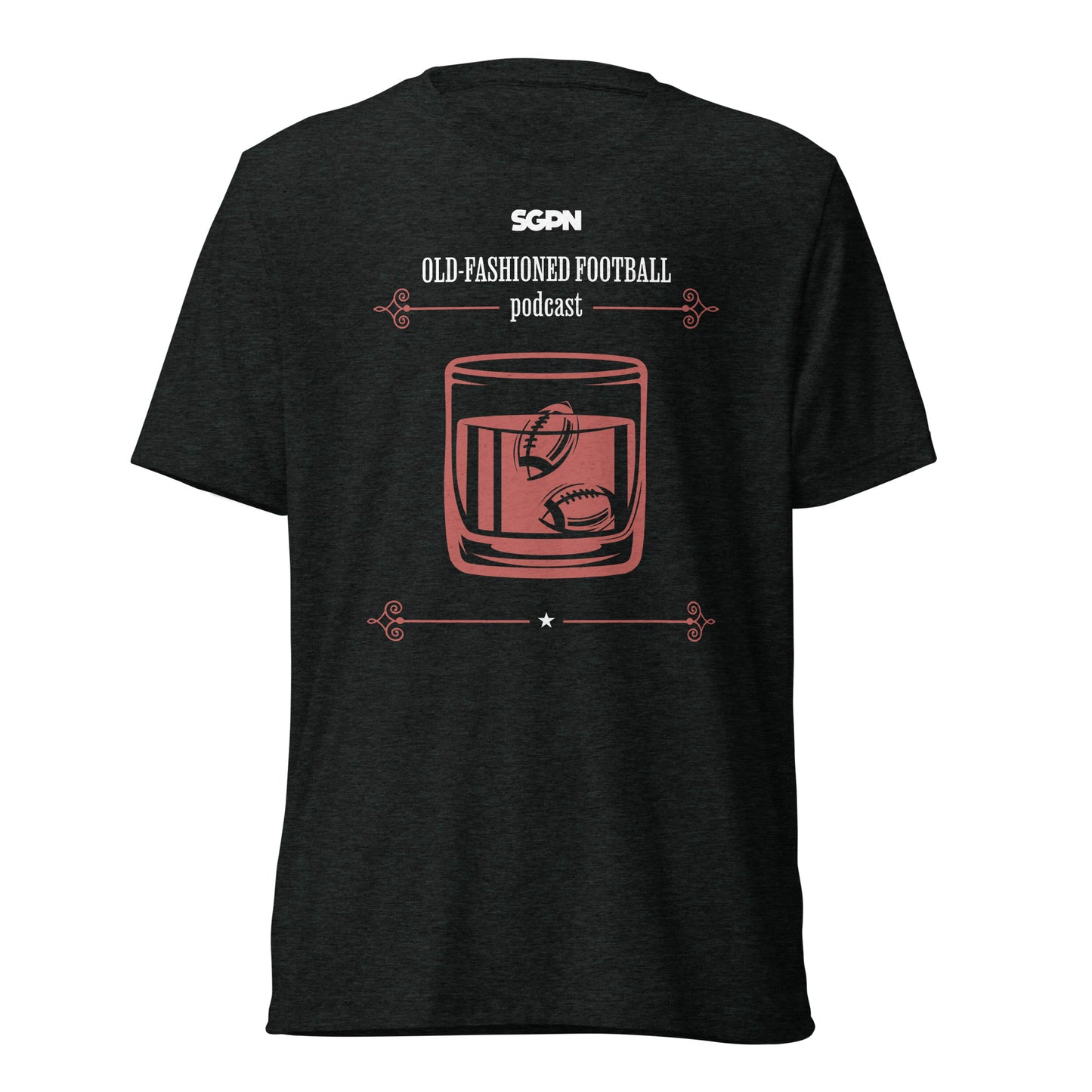 Old-Fashioned Football Podcast - SGPN Fantasy Football (White/Red) - Short sleeve t-shirt