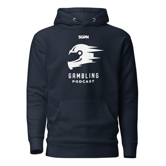 Racing Gambling Podcast - Unisex Hoodie (White Logo)