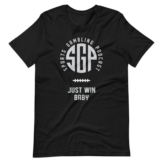 SGP - Just Win Baby - Sunday edition - Heather Black Unisex t-shirt
