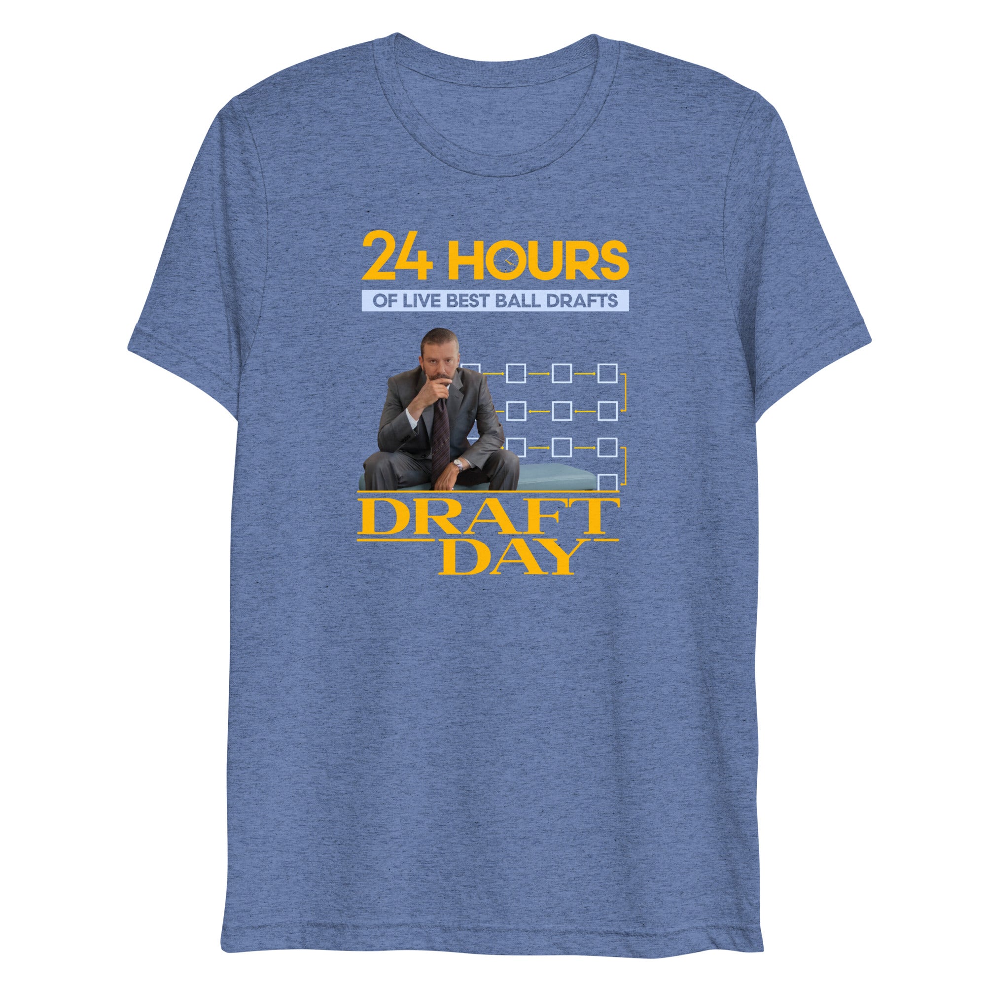 Draft Day 2: 24 Hours of Live Best Ball Drafts - Short sleeve t