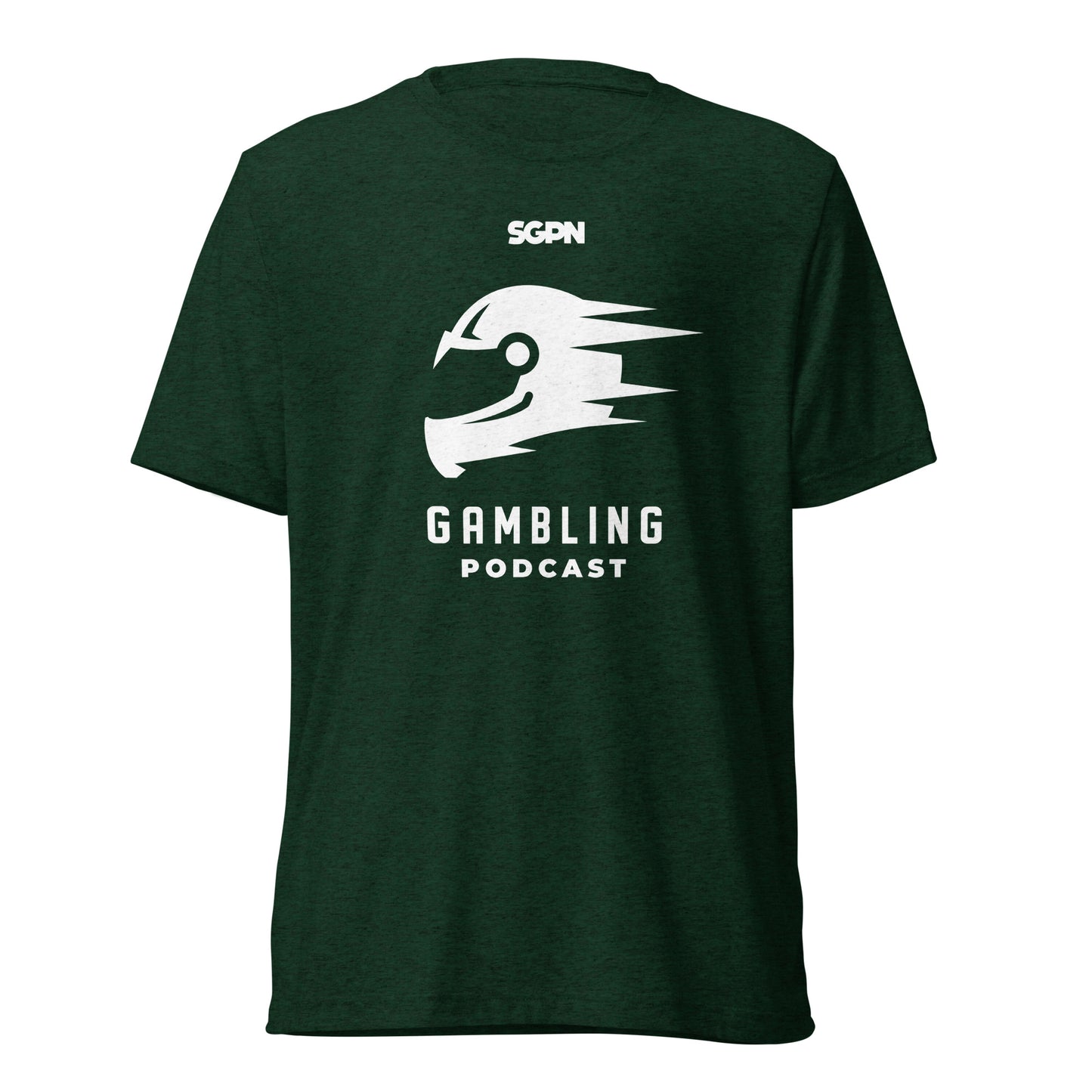 Racing Gambling Podcast - Short sleeve t-shirt (White Logo)