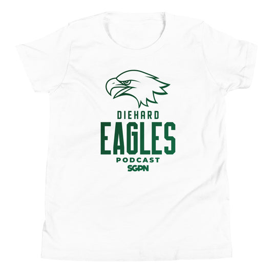 Diehard Eagles Podcast Youth Short Sleeve T-Shirt (Color Logo)