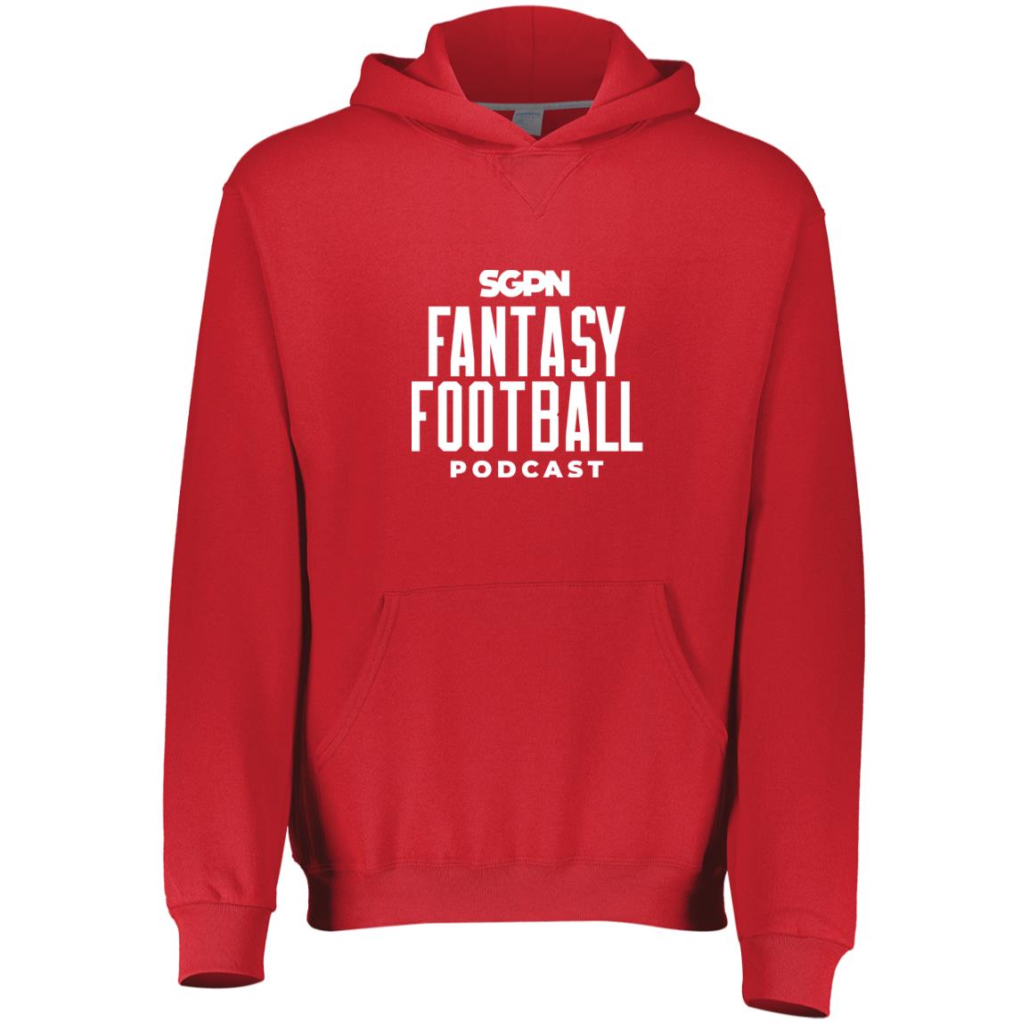 Fantasy Football Podcast - Youth Dri-Power Fleece Hoodie (White Logo)