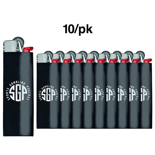 Sports Gambling Podcast - 10 pack BIC Lighters