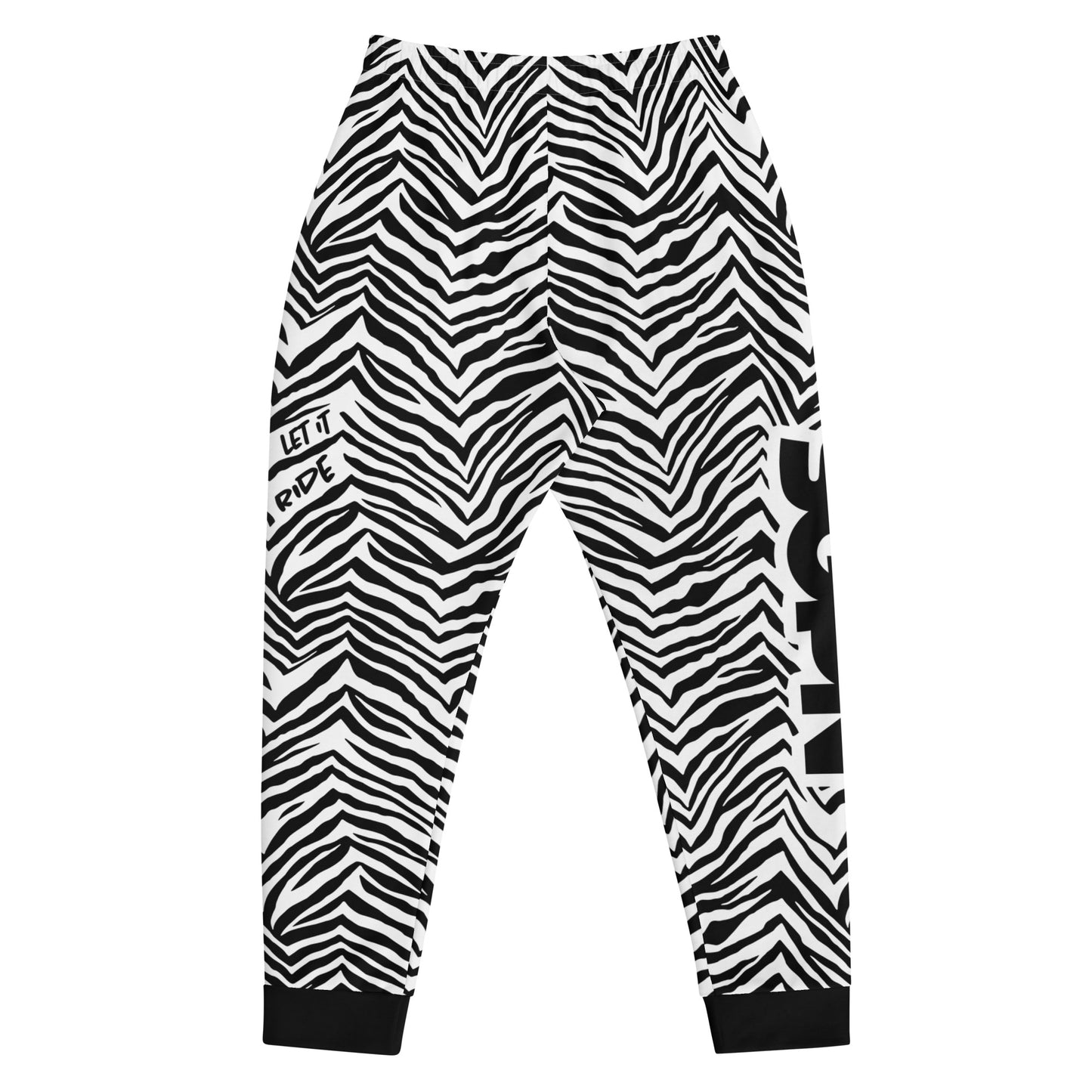 SGPN - Let it Ride - Zebra Stripe Men's Joggers (Black)