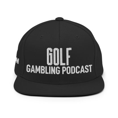 Golf Gambling Podcast - Snapback Hat (White Logo)