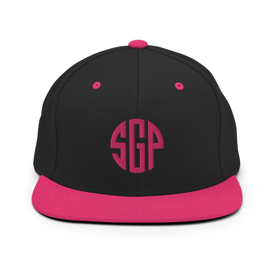 Sports Gambling Podcast - Snapback Hat (Pink Logo)