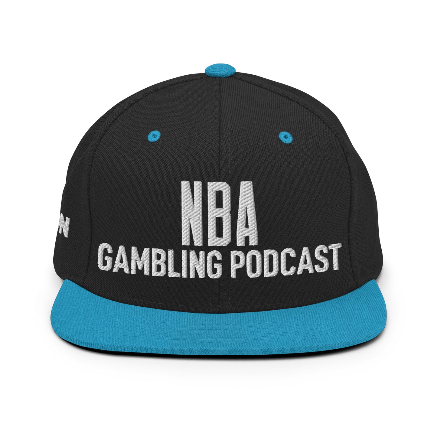 NBA Gambling Podcast - Snapback Hat (White Logo)