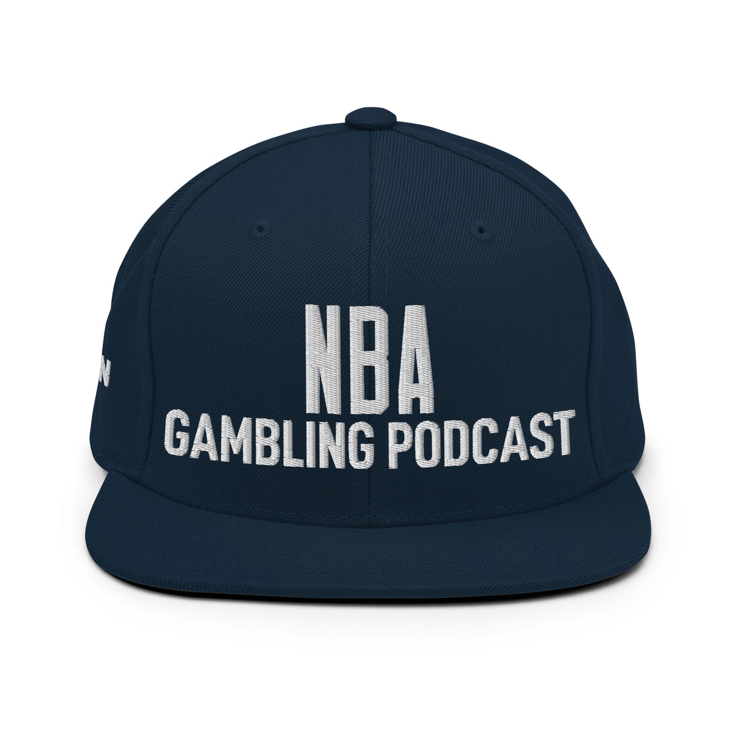 NBA Gambling Podcast - Snapback Hat (White Logo)