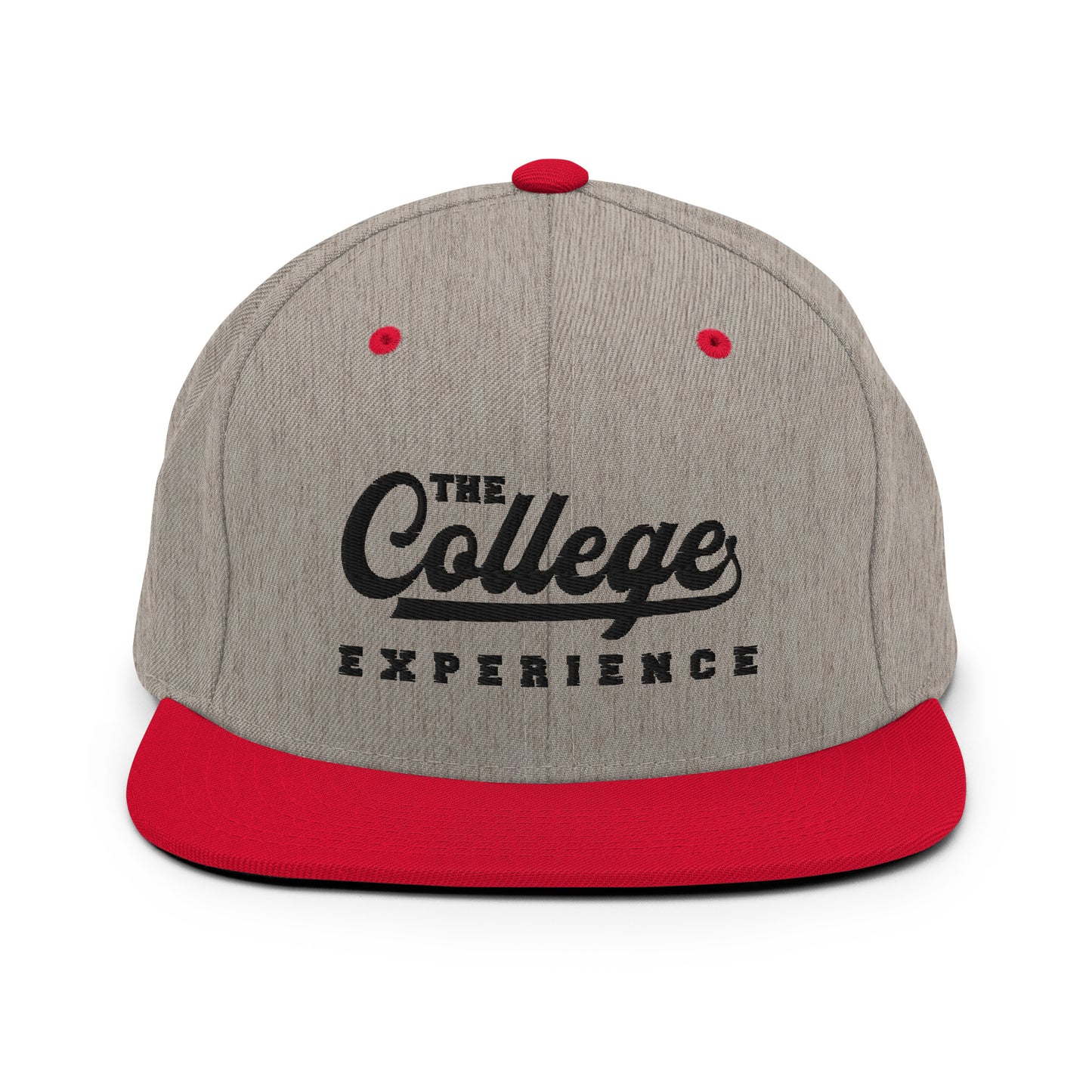 The College Experience - Snapback Hat (Black Logo)