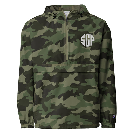 SGP - Embroidered Champion Packable Jacket (White Logo)