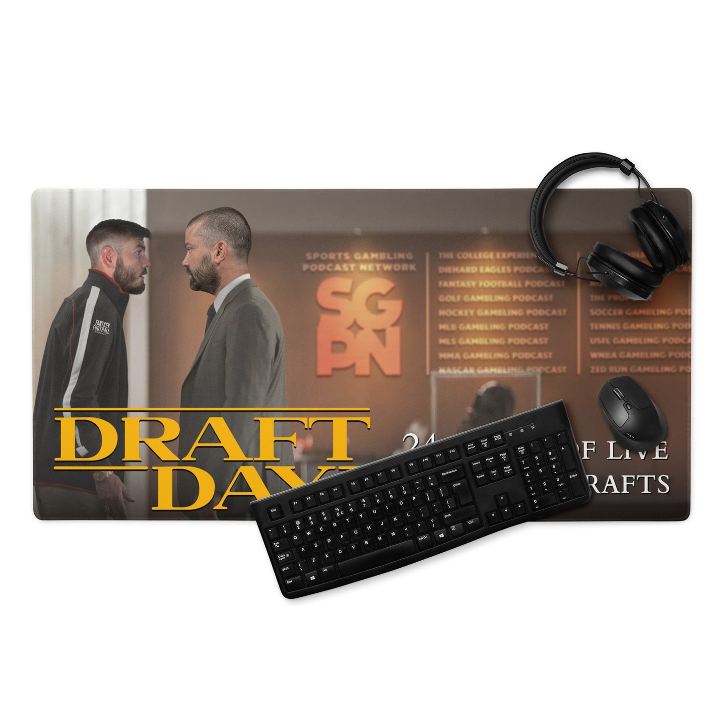 Draft Day 3: 24 Hours of Live Best Ball Drafts - Gaming mouse pad 36″ × 18″