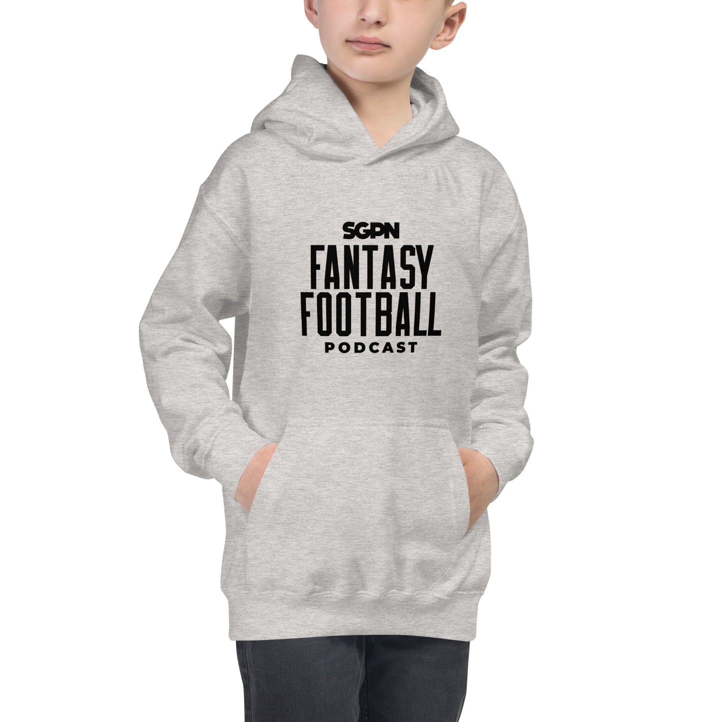 Fantasy Football Podcast - Kids Hoodie (Black Logo)