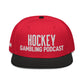 Hockey Gambling Podcast - Snapback Hat (White Logo)