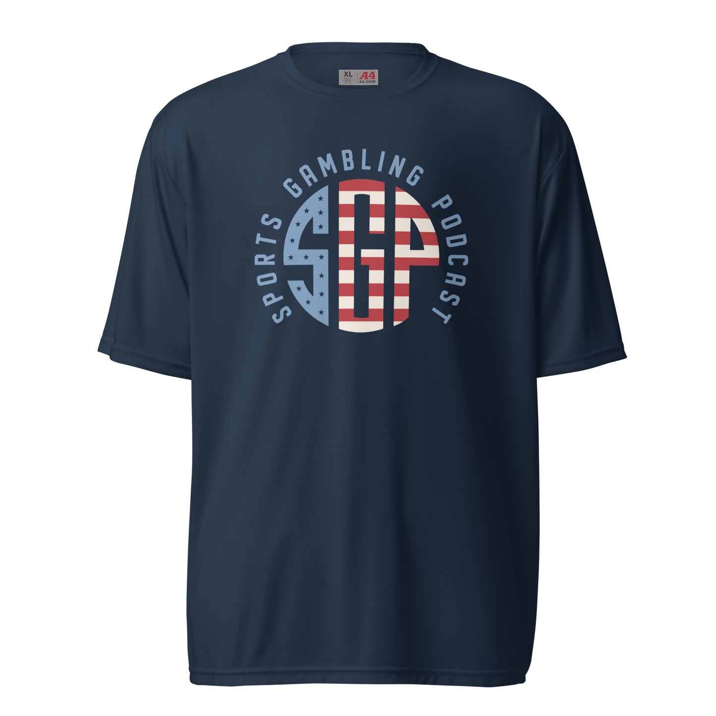 SGP Red, White and Blue - Unisex performance crew neck t-shirt
