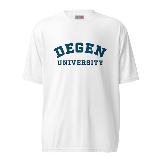 Degen University - Unisex performance crew neck t-shirt