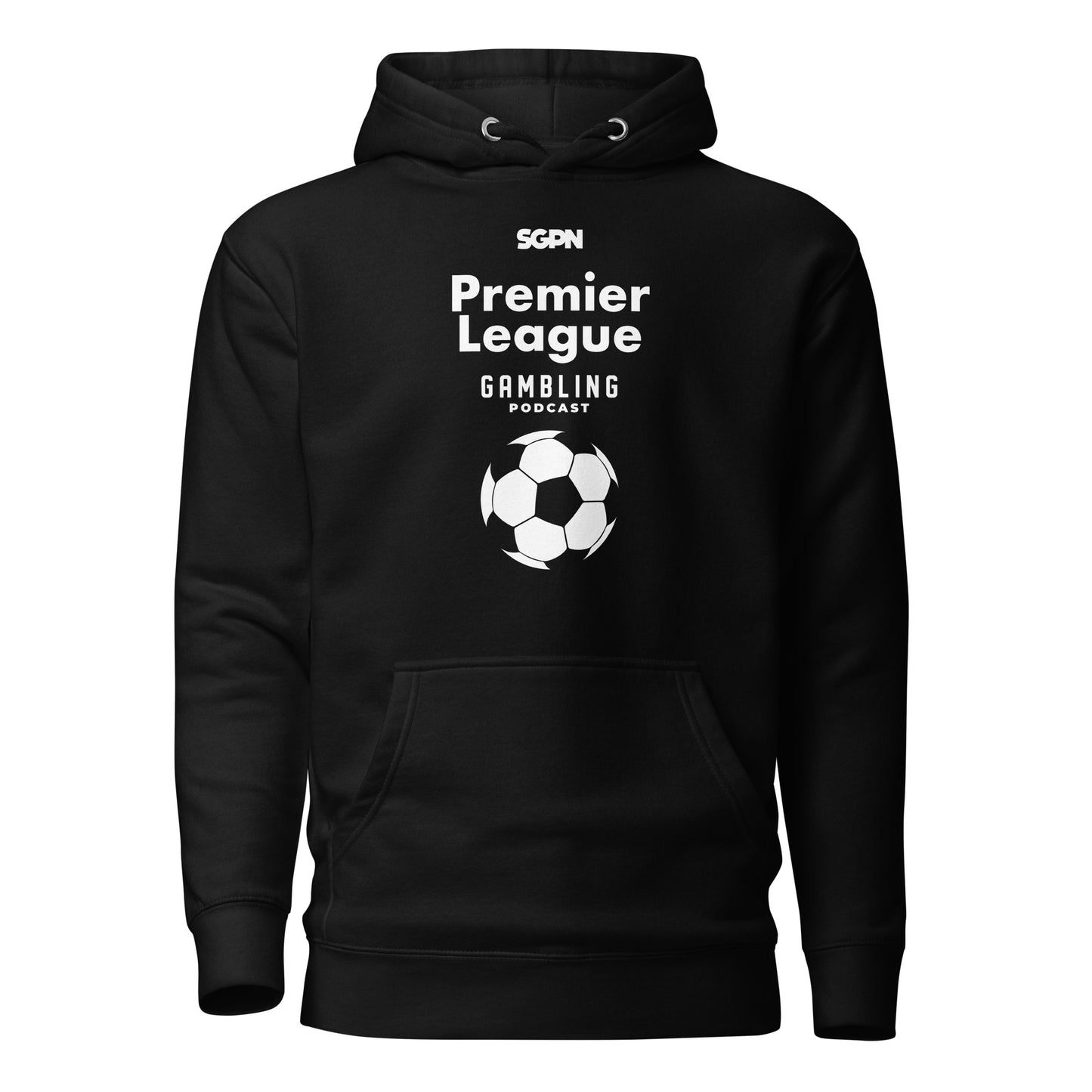 Premier League Gambling Podcast - Unisex Hoodie (White Logo)