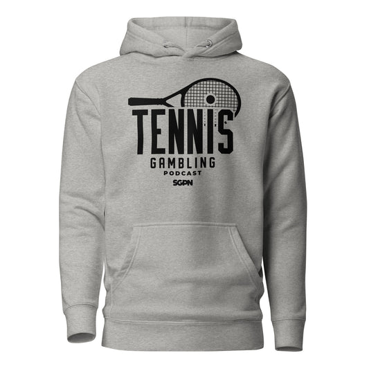 Tennis Gambling Podcast - Unisex Hoodie (Black Logo)