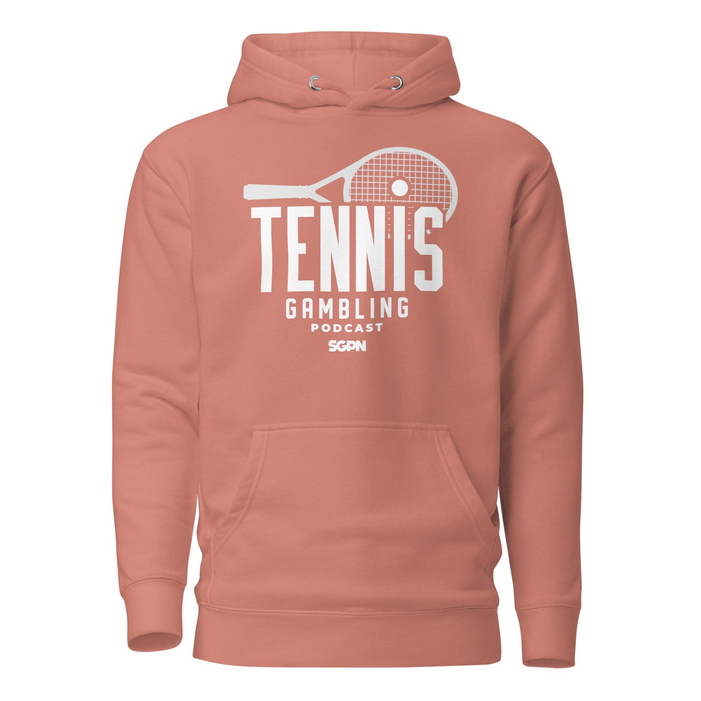 Tennis Gambling Podcast - Unisex Hoodie (White Logo)