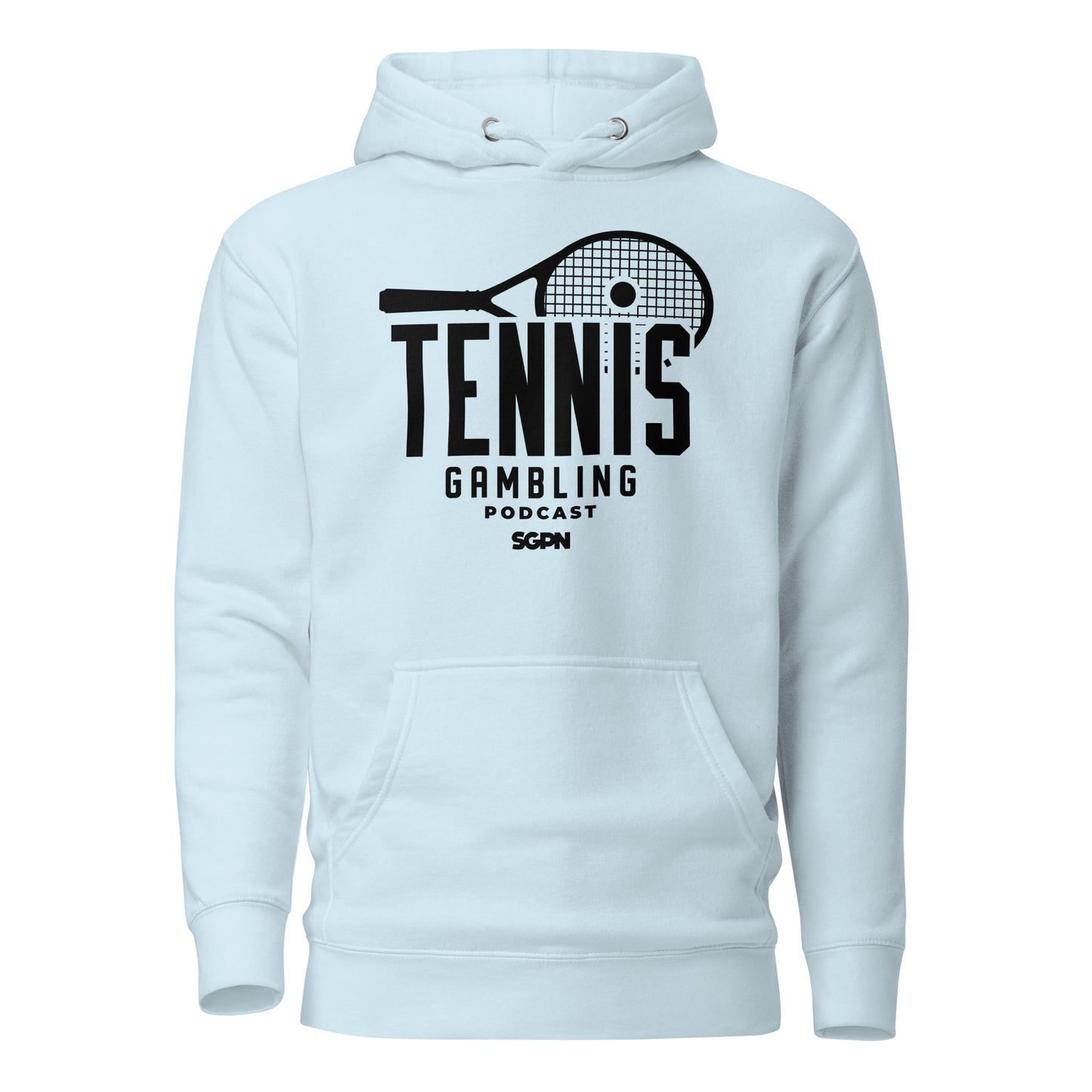 Tennis Gambling Podcast - Unisex Hoodie (Black Logo)