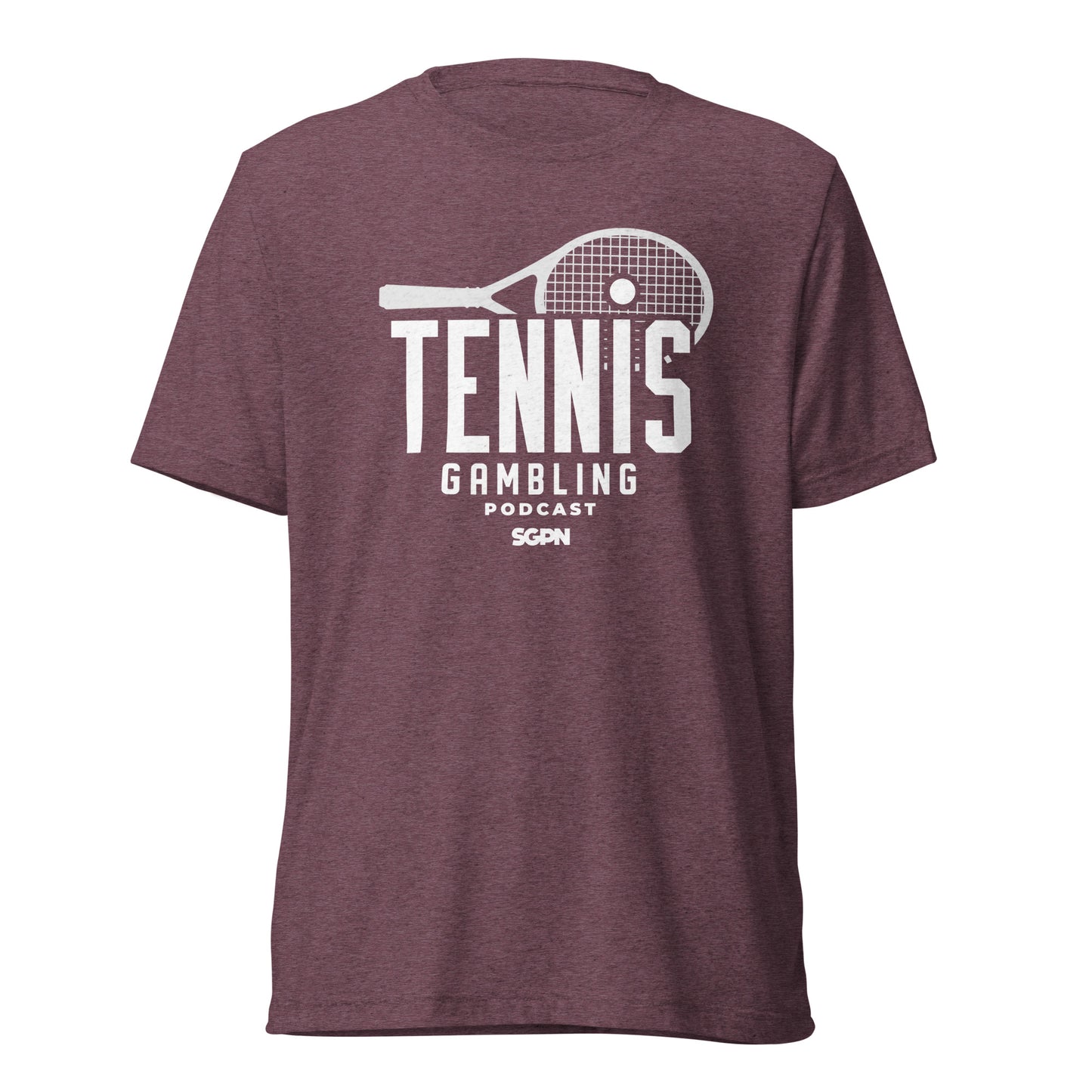 Tennis Gambling Podcast - Short sleeve t-shirt (White Logo)