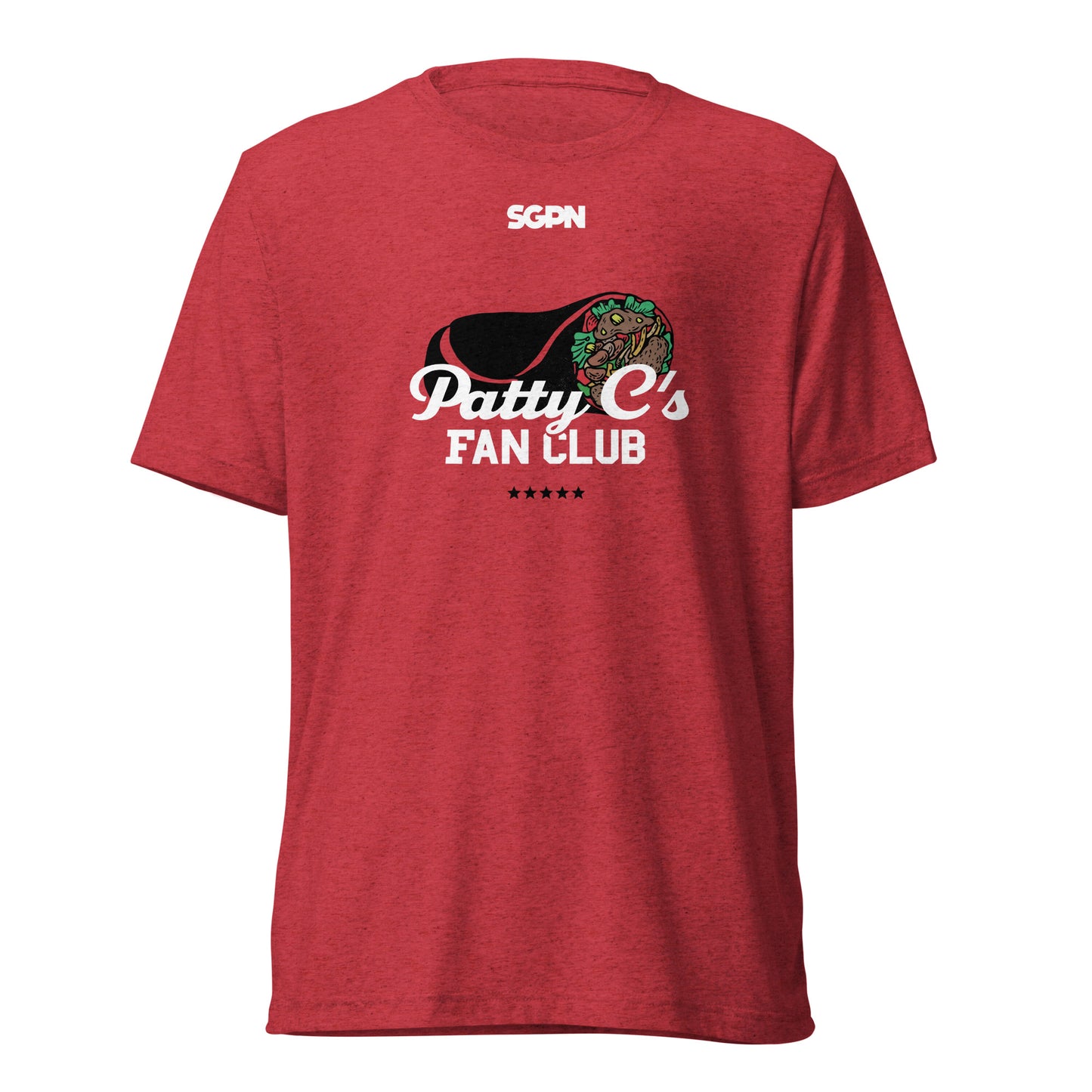 Patty C's Fan Club - Short sleeve t-shirt (Burrito)