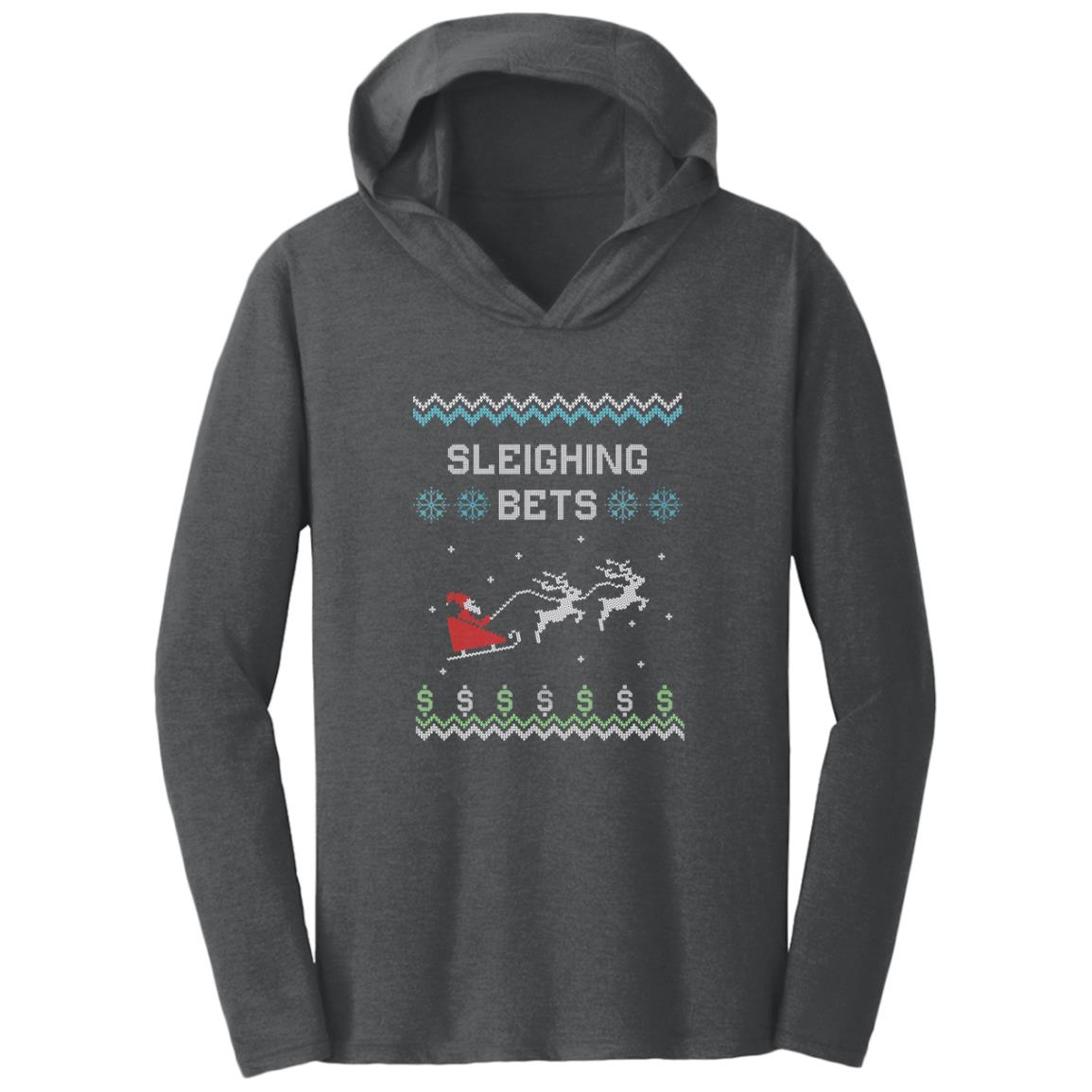 Christmas Sweatshirt - Sleighing Bets - Triblend T-Shirt Hoodie
