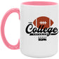 The College Experience Football 15 oz. Accent Mug