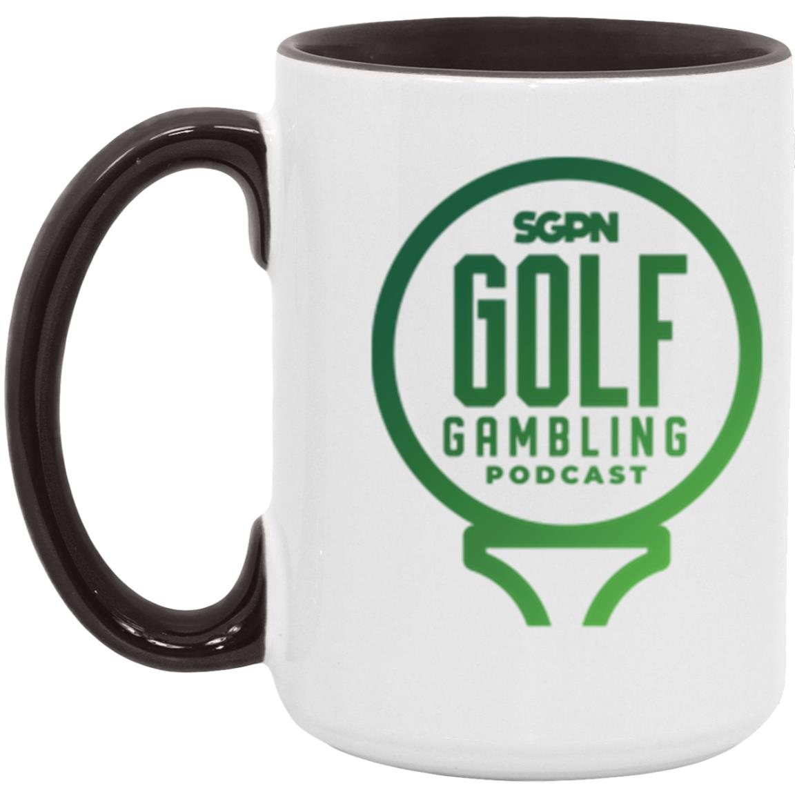 Golf Gambling Podcast 15 oz. Accent Mug
