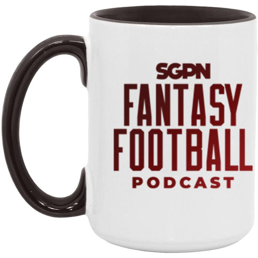 Fantasy Football Podcast 15 oz. Accent Mug