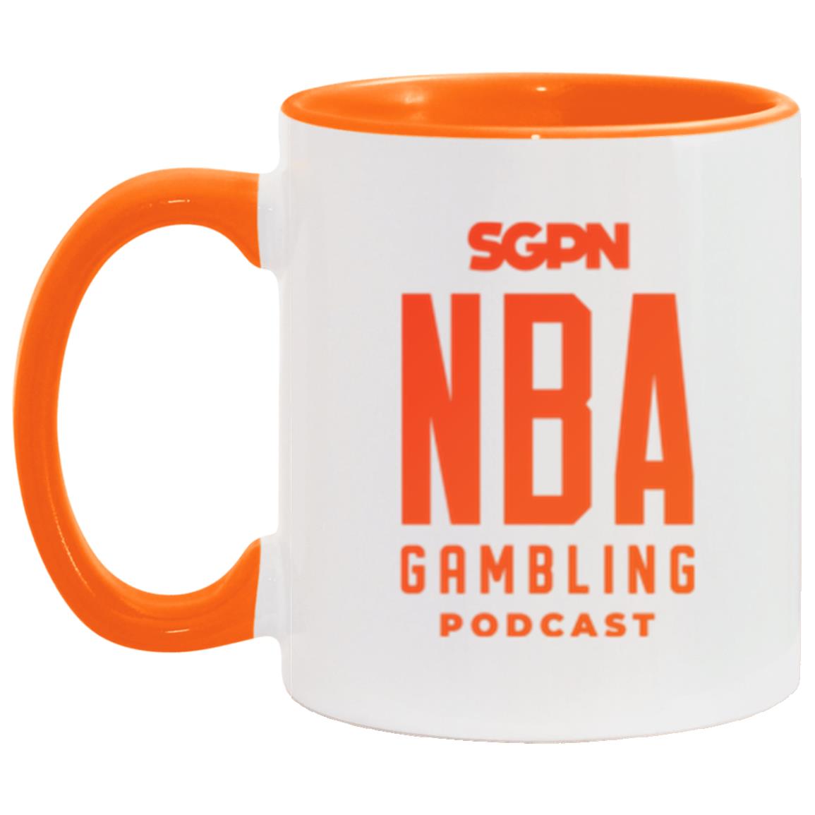 NBA Gambling Podcast 11 oz. Accent Mug