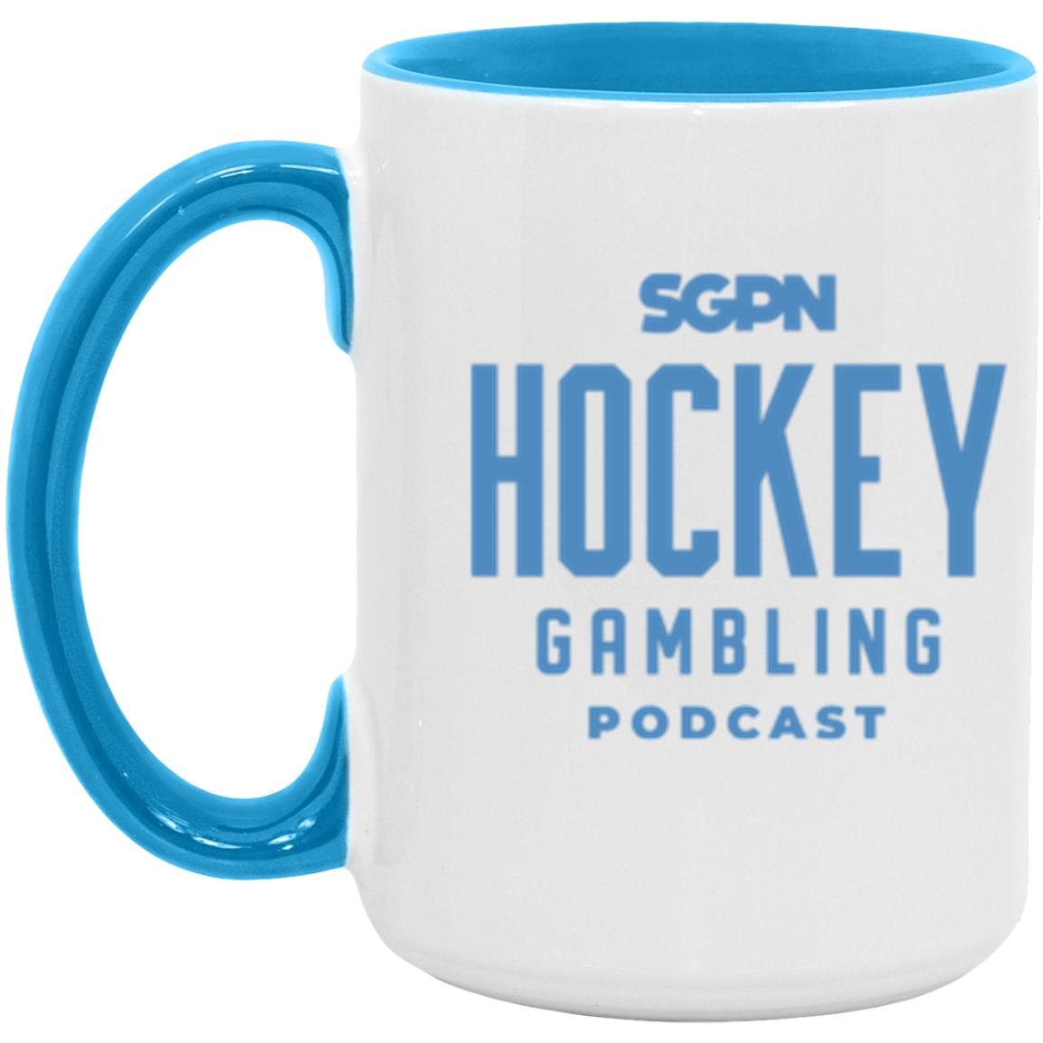 Hockey Gambling Podcast 15oz. Accent Mug