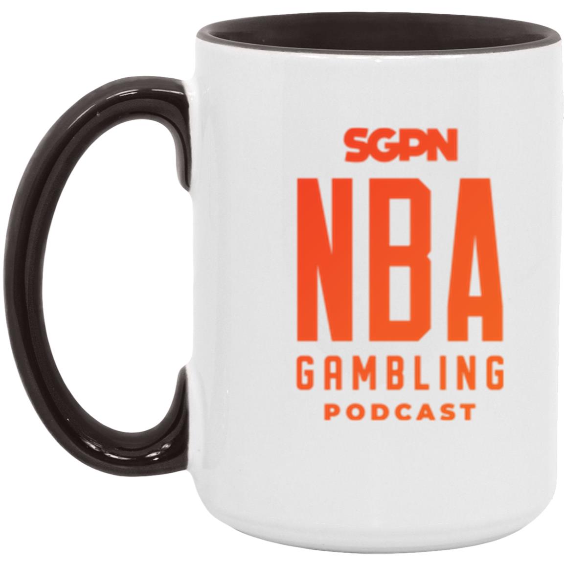 NBA Gambling Podcast 15 oz. Accent Mug