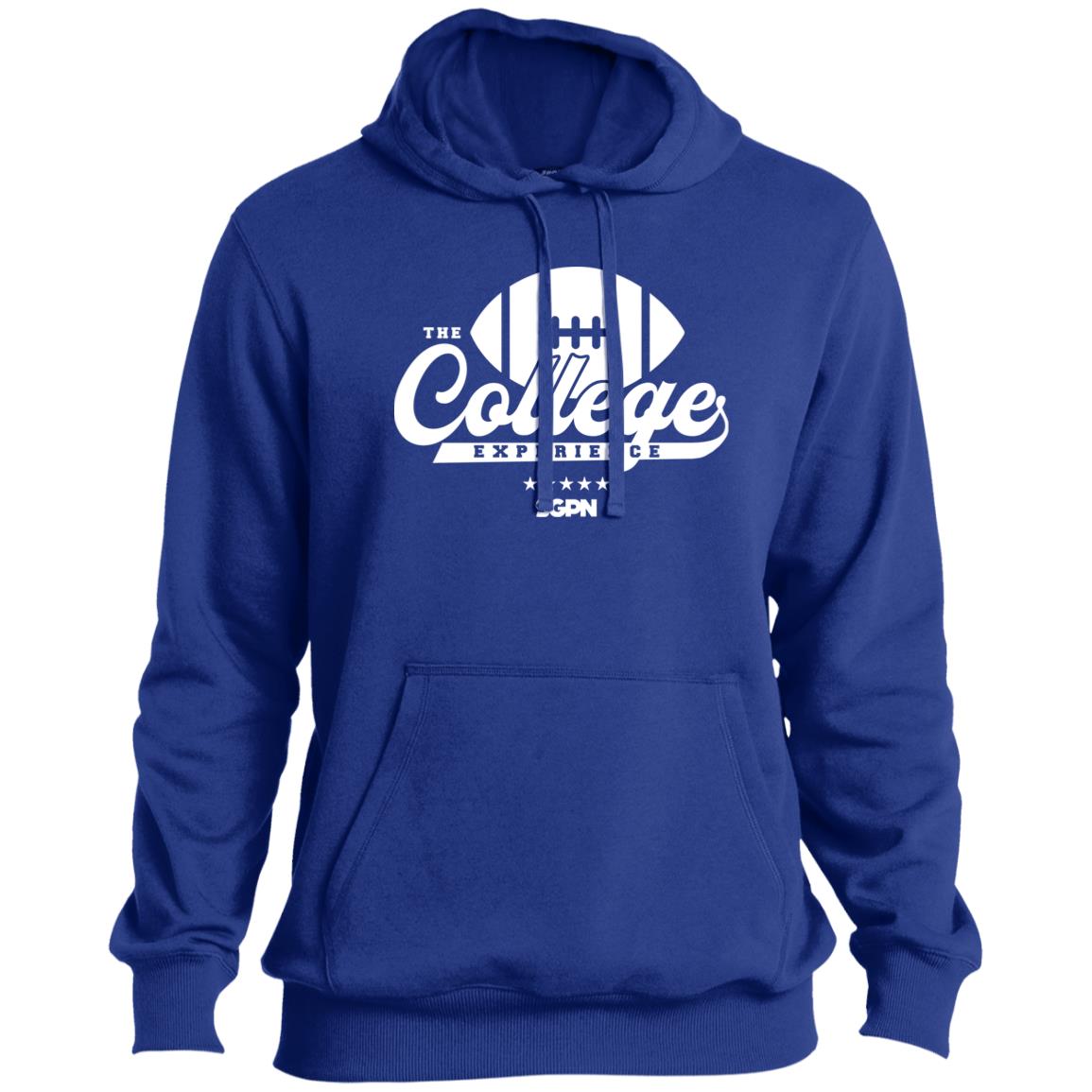 The College Experience Football Pullover Hoodie (White Logo)